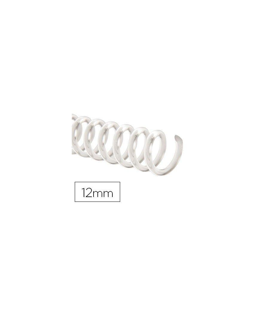 Espiral plástico q-connect transparente 32 5:1 12mm 1,8mm caja de 100 unidades