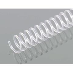 Espiral plástico q-connect transparente 32 5:1 10mm 1,8mm caja de 100 unidades