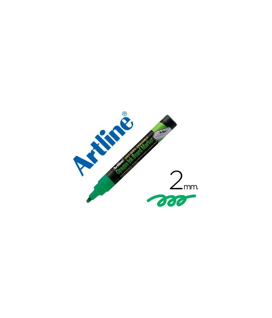 Rotulador artline pizarra verde negra epw-4 ve-gr color verde fluorescente bolsa de 4 unidades