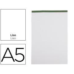 Bloc notas liderpapel liso a5 80 hojas 60 g/m2 perforado sin tapa pack 6 unidades