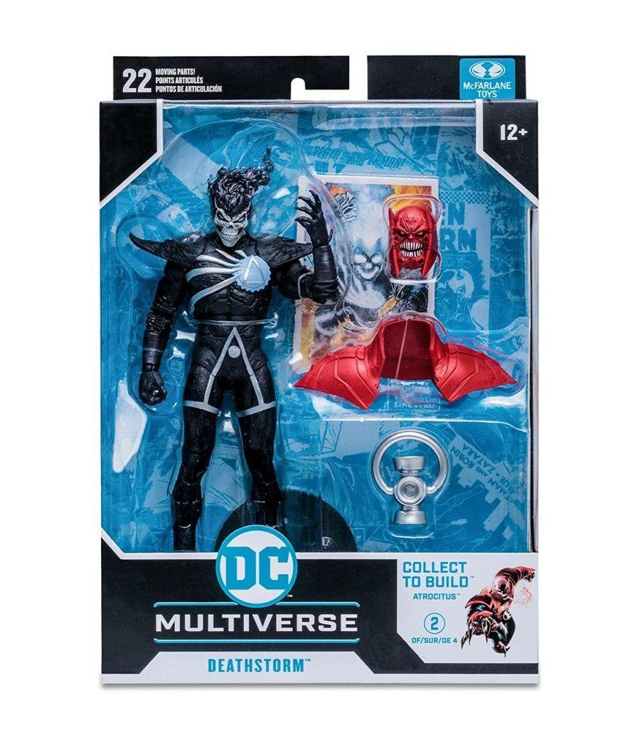 Figura mcfarlane toys dc comics multiverse build a deathstorm blackest night