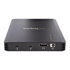 StarTech.com Caja Thunderbolt 3&trade; de 4 Bahías NVMe M.2 para SSD, con 1 Puerto de Vídeo DisplayPort y 2 Thunderbolt 3, 40gbp