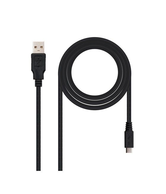 Nanocable CABLE USB 2.0, TIPO A/M-MICRO USB B/M, 1.8 M - Imagen 1