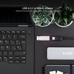 Adaptador usb 3.1 nanocable 10.02.0013/ usb a macho - usb-c hembra