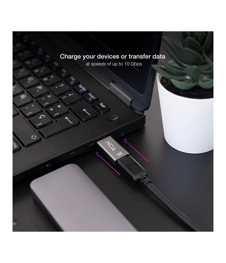 Adaptador usb 3.1 nanocable 10.02.0013/ usb a macho - usb-c hembra