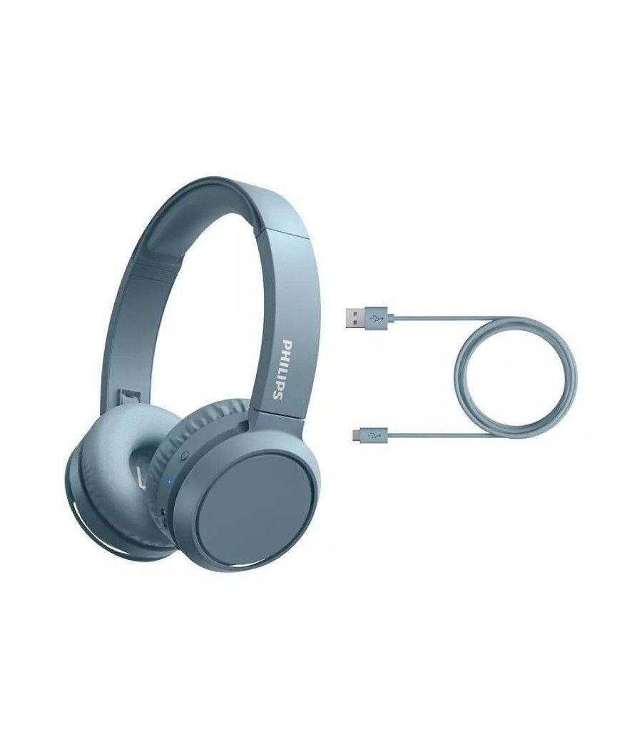 Auriculares inalámbricos philips tah4205/ con micrófono/ bluetooth/ azules