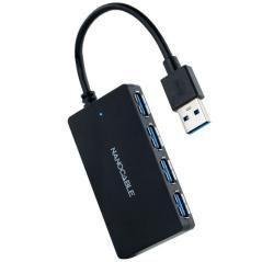 Hub usb 3.0 nanocable 10.16.4403/ 4 puertos usb/ negro