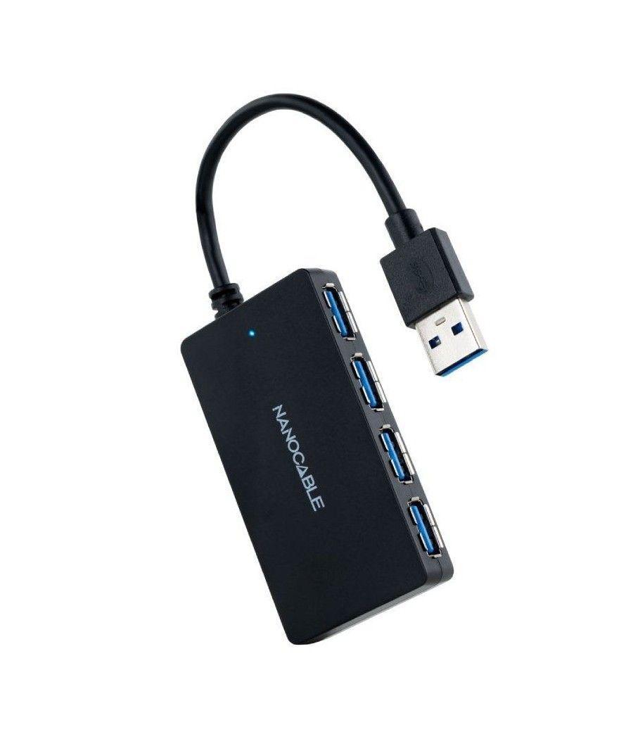 Hub usb 3.0 nanocable 10.16.4403/ 4 puertos usb/ negro