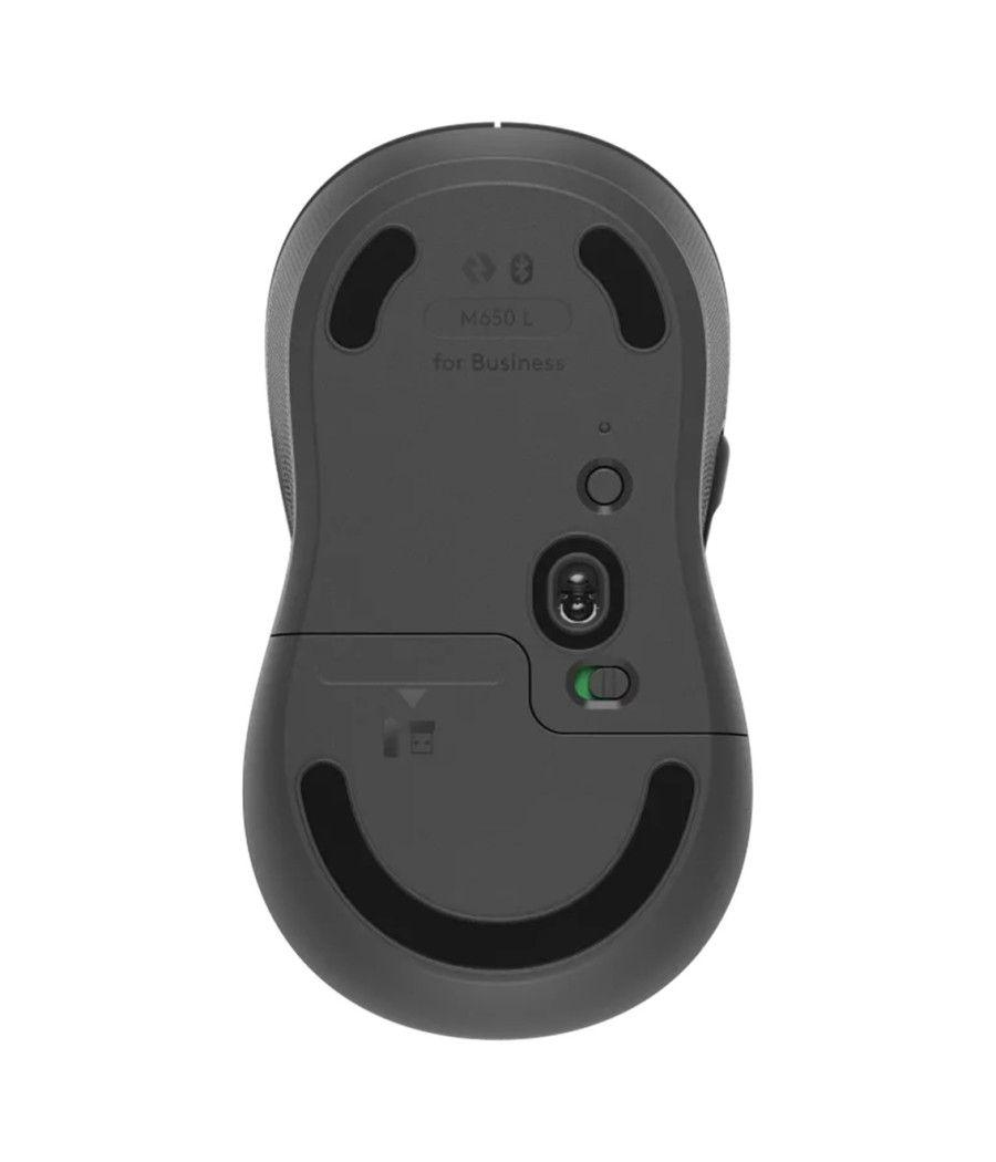 Mouse raton logitech m650 for business grande wireless inalambrico grafito