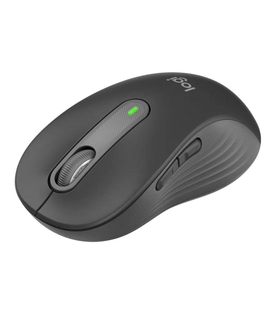 Mouse raton logitech m650 for business grande wireless inalambrico grafito