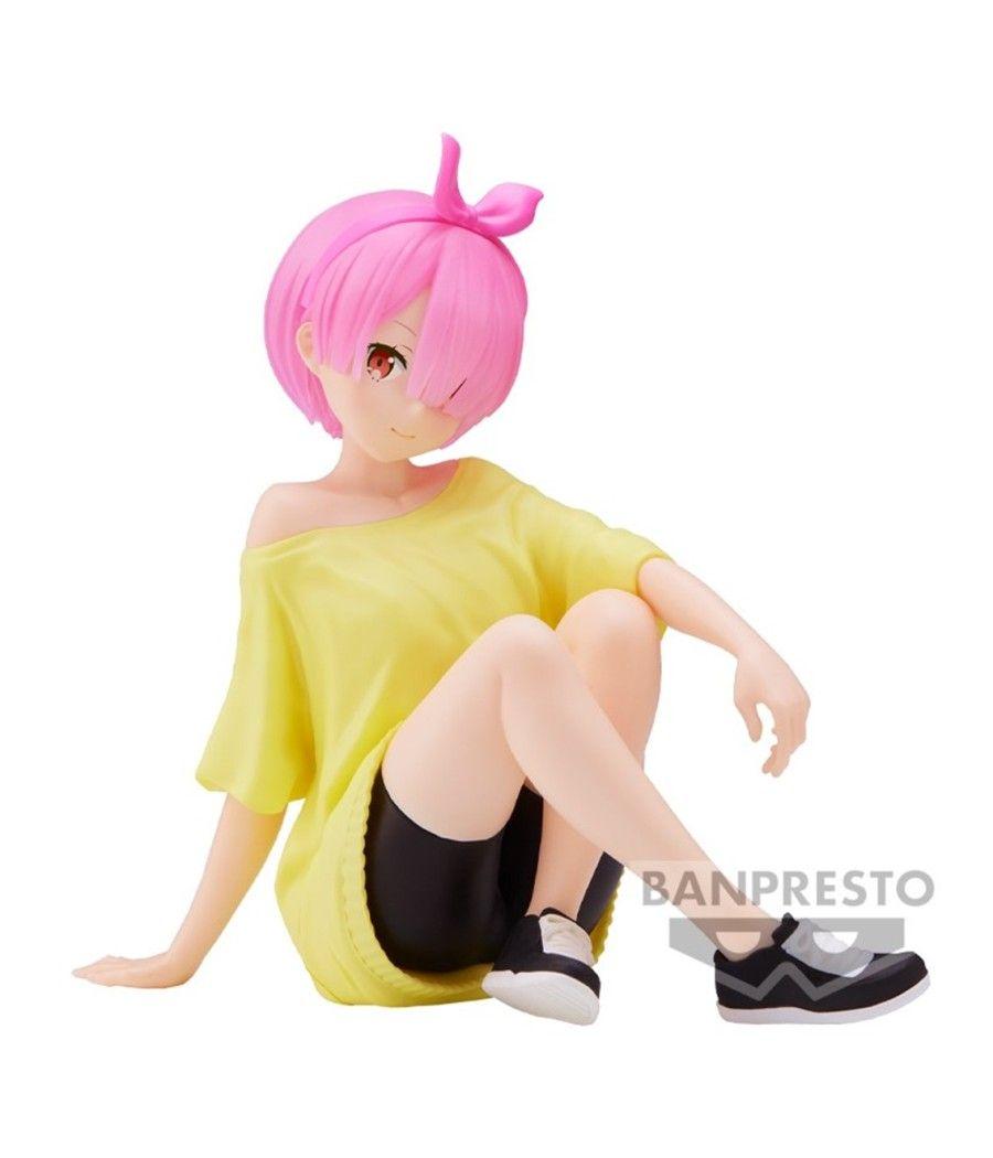 Figura banpresto re: zero starting life in another world relax time ram training style