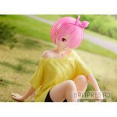 Figura banpresto re: zero starting life in another world relax time ram training style