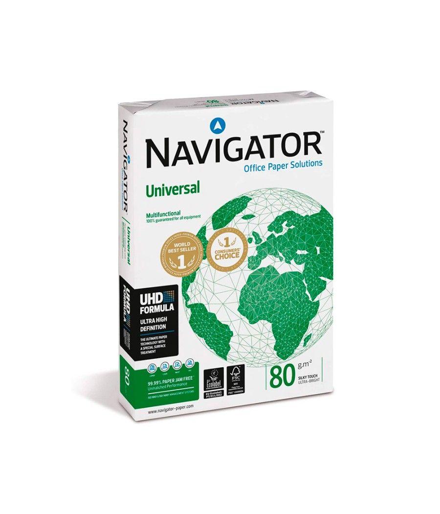 Papel fotocopiadora navigator din a4 80 gramos paquete de 400 hojas pack 6 unidades