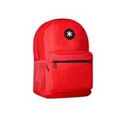 Cartera antartik mochila con asa y bolsillo frontal concremallera color rojo 320x140x430 mm