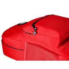 Cartera antartik mochila con asa y bolsillo frontal concremallera color rojo 320x140x430 mm