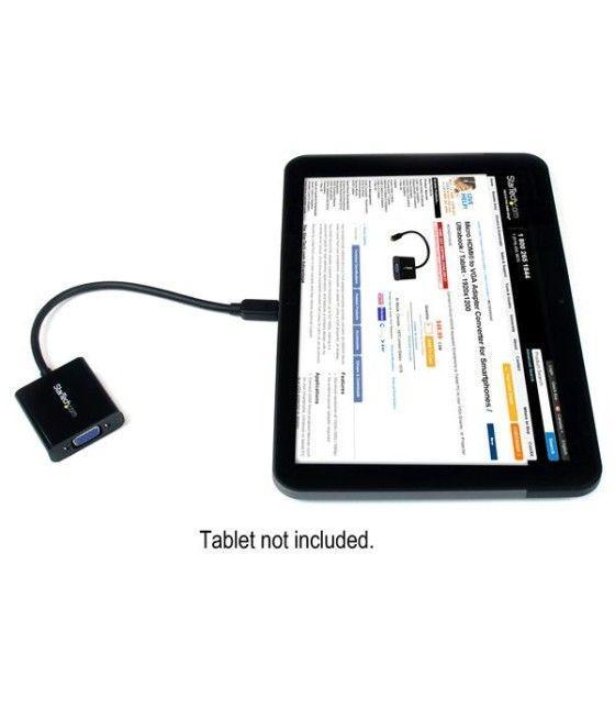 StarTech.com Adaptador Conversor Micro HDMI a VGA para Smartphones / Ultrabooks / Tabletas - 1920x1080 - Imagen 5