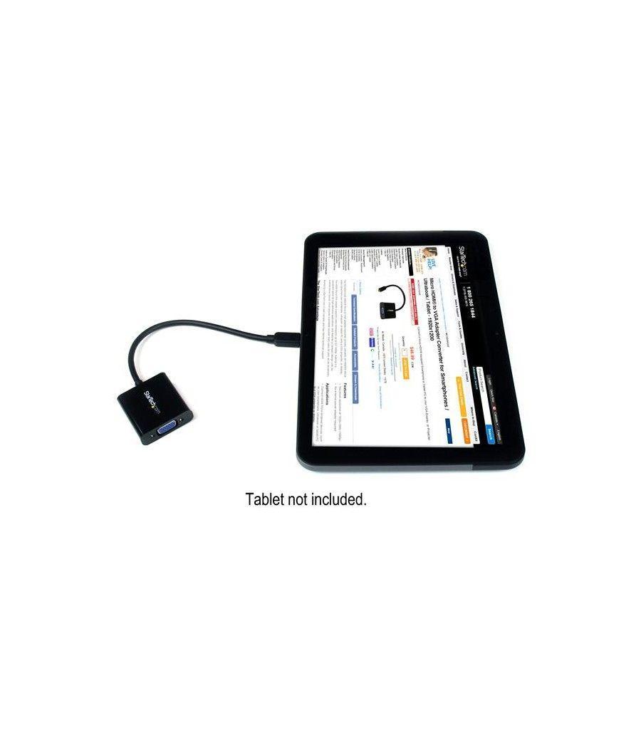 StarTech.com Adaptador Conversor Micro HDMI a VGA para Smartphones / Ultrabooks / Tabletas - 1920x1080 - Imagen 5