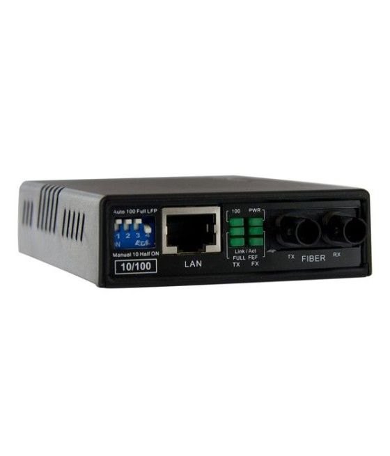 StarTech.com Conversor de Medios Ethernet 10/100 RJ45 a Fibra Óptica Multimodo ST - 2Km - Imagen 5