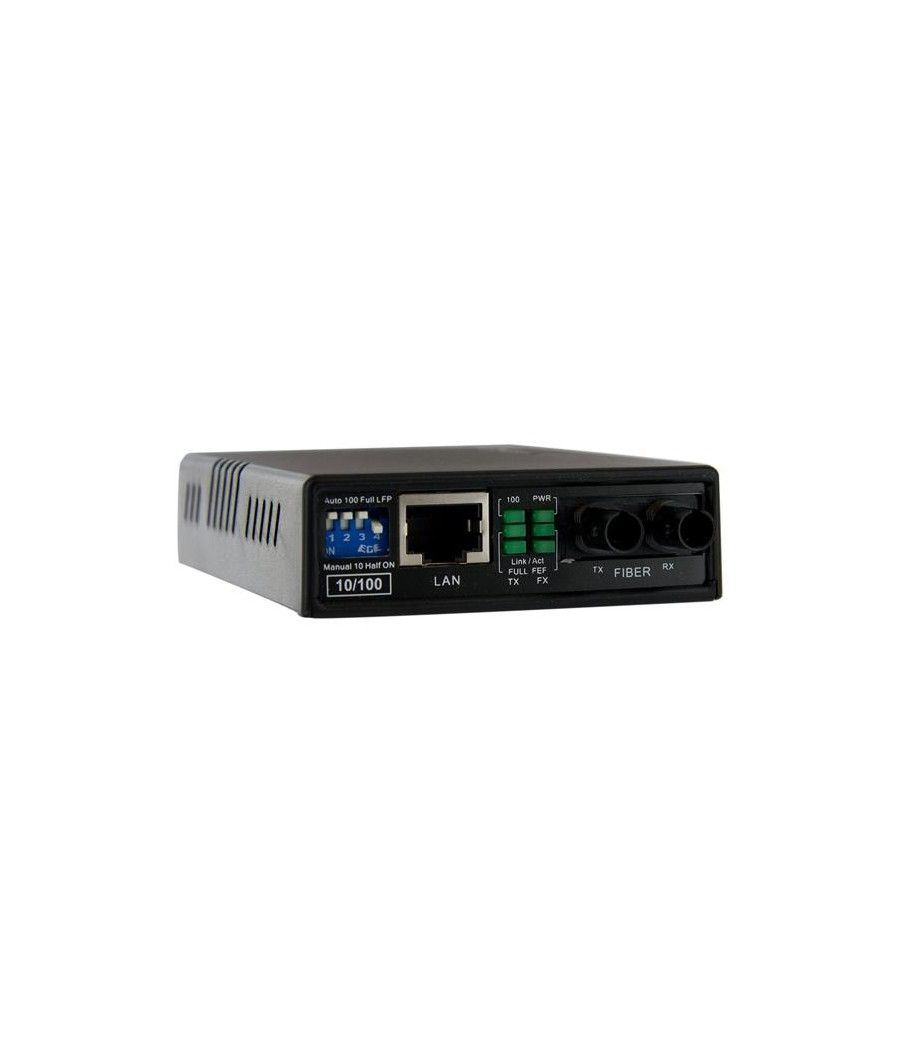 StarTech.com Conversor de Medios Ethernet 10/100 RJ45 a Fibra Óptica Multimodo ST - 2Km - Imagen 5