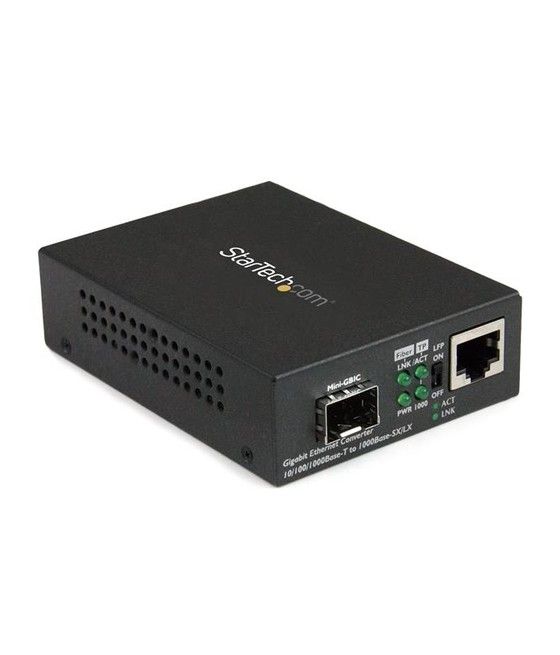 StarTech.com Conversor de Medios Ethernet Gigabit a Fibra con SFP abierto - Imagen 1