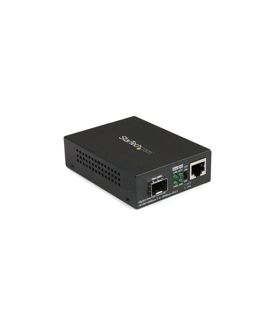 StarTech.com Conversor de Medios Ethernet Gigabit a Fibra con SFP abierto - Imagen 1