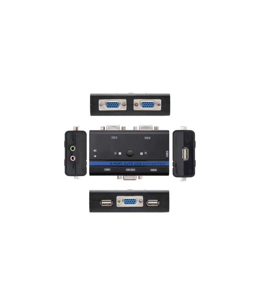 Nanocable KVM SWITCH VGA USB 1U-2PC+CABLE - Imagen 2