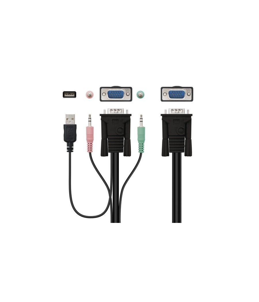 Nanocable KVM SWITCH VGA USB 1U-2PC+CABLE - Imagen 3