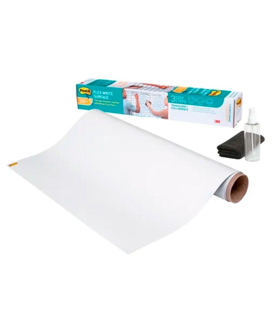 Pizarra blanca post-it super sticky flex rollo adhesivo removible 60,9x91,4 cm