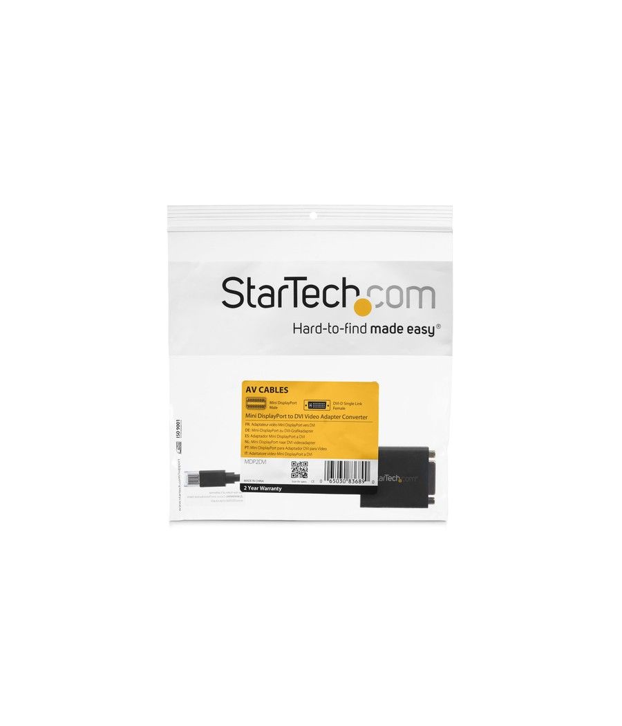 StarTech.com Adaptador Conversor de Vídeo Mini DisplayPort a DVI - Convertidor DP Pasivo - 1920x1200 - Imagen 6