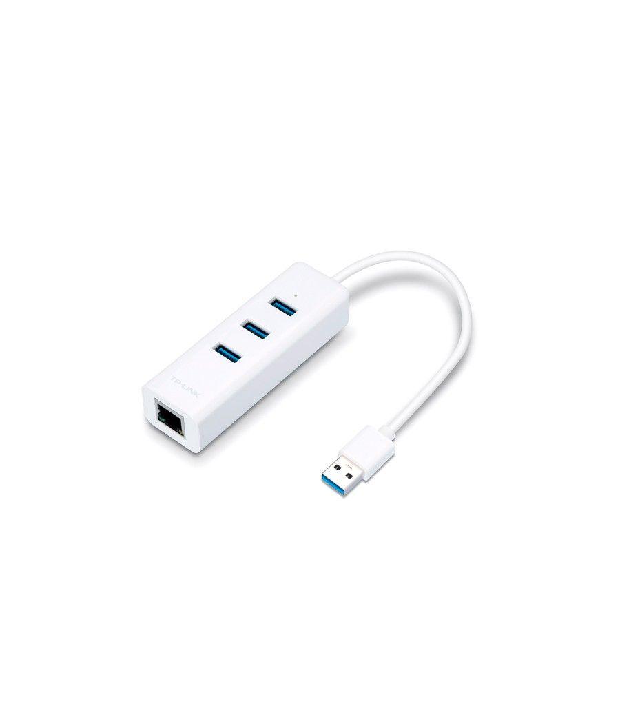 Conversor tp-link ue330 de usb3.0 a ethernet gigabit con hub 3p usb3.0