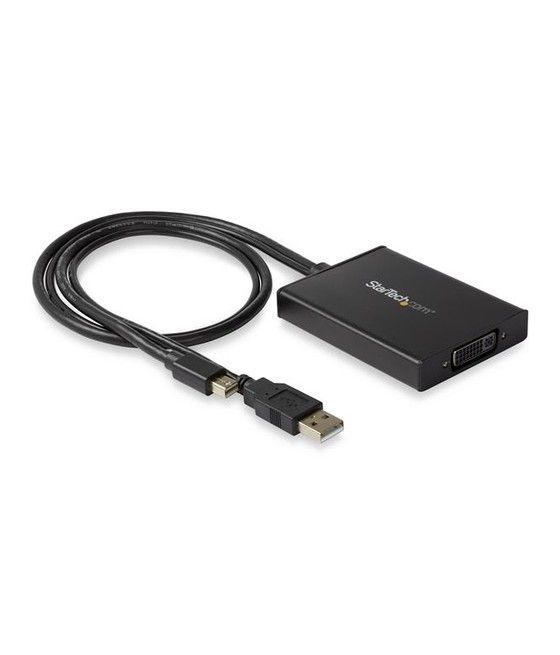 StarTech.com Adaptador Mini DisplayPort a DVI de Enlace Doble - Alimentado por USB - Negro - Imagen 1