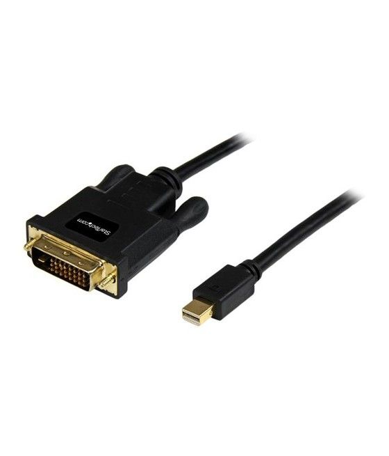 StarTech.com Cable de 3m Adaptador de Vídeo Mini DisplayPort a DVI-D - Conversor Pasivo - 1920x1200 - Negro - Imagen 1