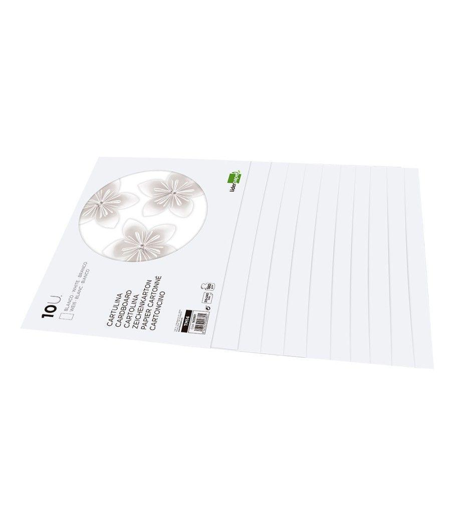 Bloc trabajos manuales liderpapel cartulina 240x315mm 10 hojas color blanco