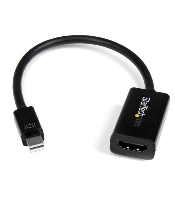 StarTech.com Conversor de Vídeo Mini DisplayPort a HDMI con Audio – Adaptador Activo MDP 1.2 para MacBook Pro – 4K 30Hz - Negro