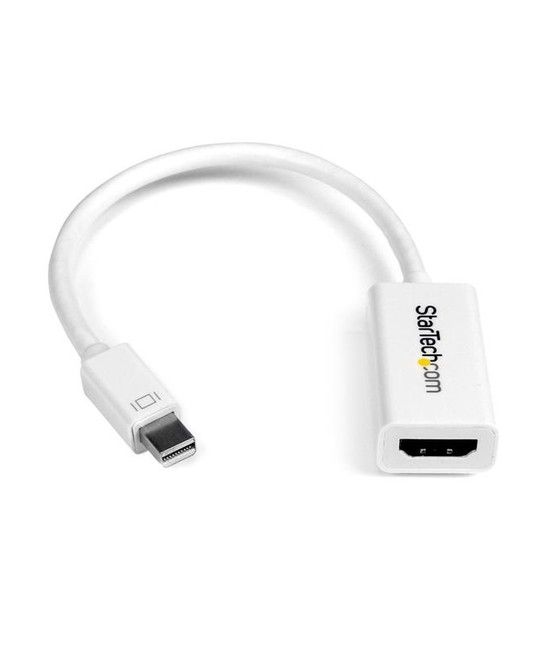 StarTech.com Conversor de Vídeo Mini DisplayPort a HDMI con Audio – Adaptador Activo MDP 1.2 para MacBook Pro – 4K @ 30Hz - Blan