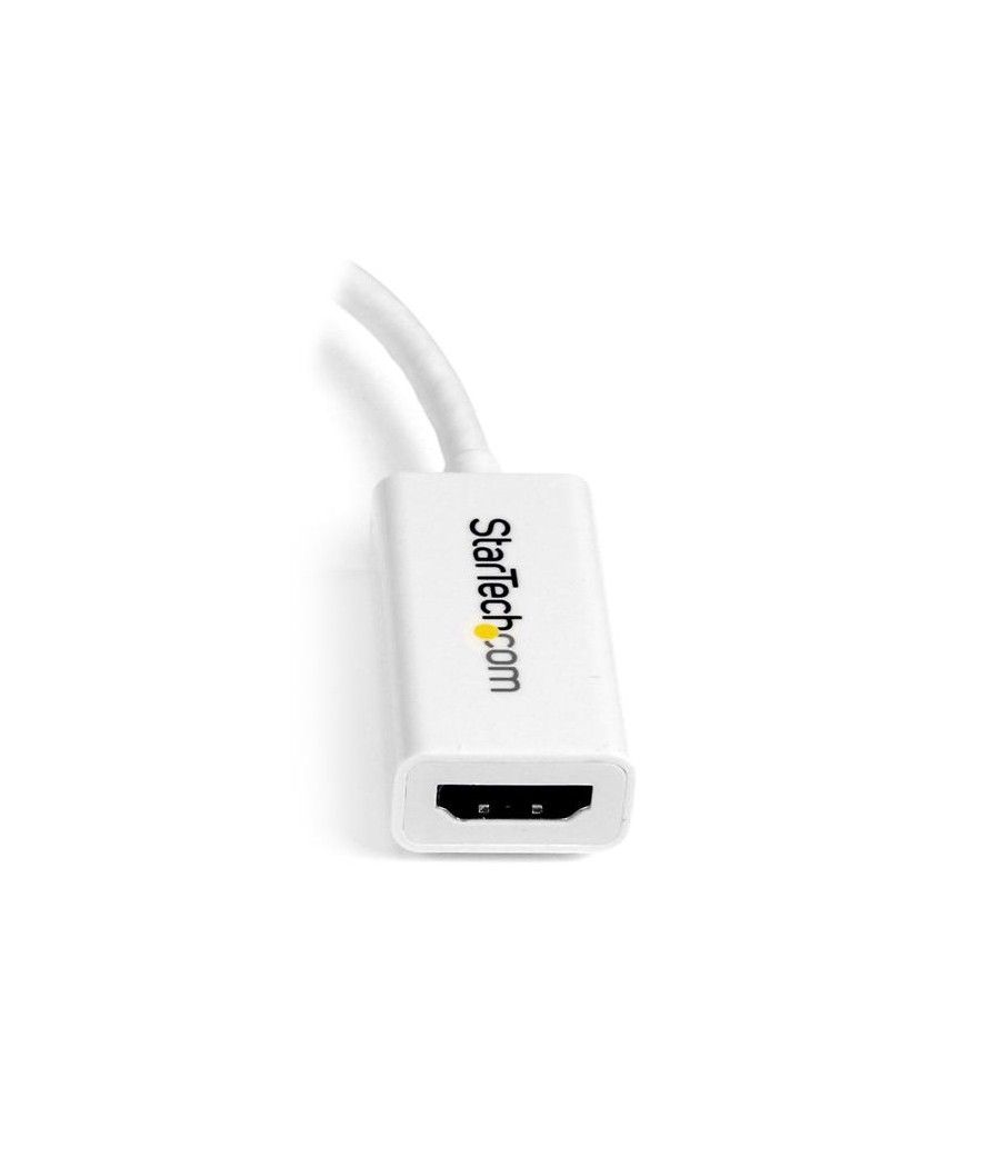 StarTech.com Conversor de Vídeo Mini DisplayPort a HDMI con Audio – Adaptador Activo MDP 1.2 para MacBook Pro – 4K @ 30Hz - Blan