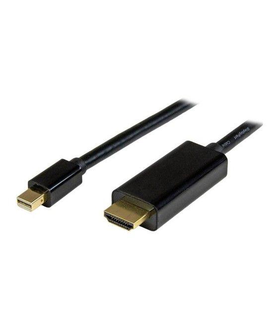 StarTech.com Cable Conversor Mini DisplayPort a HDMI de 1m - Color Negro - Ultra HD 4K - Imagen 1