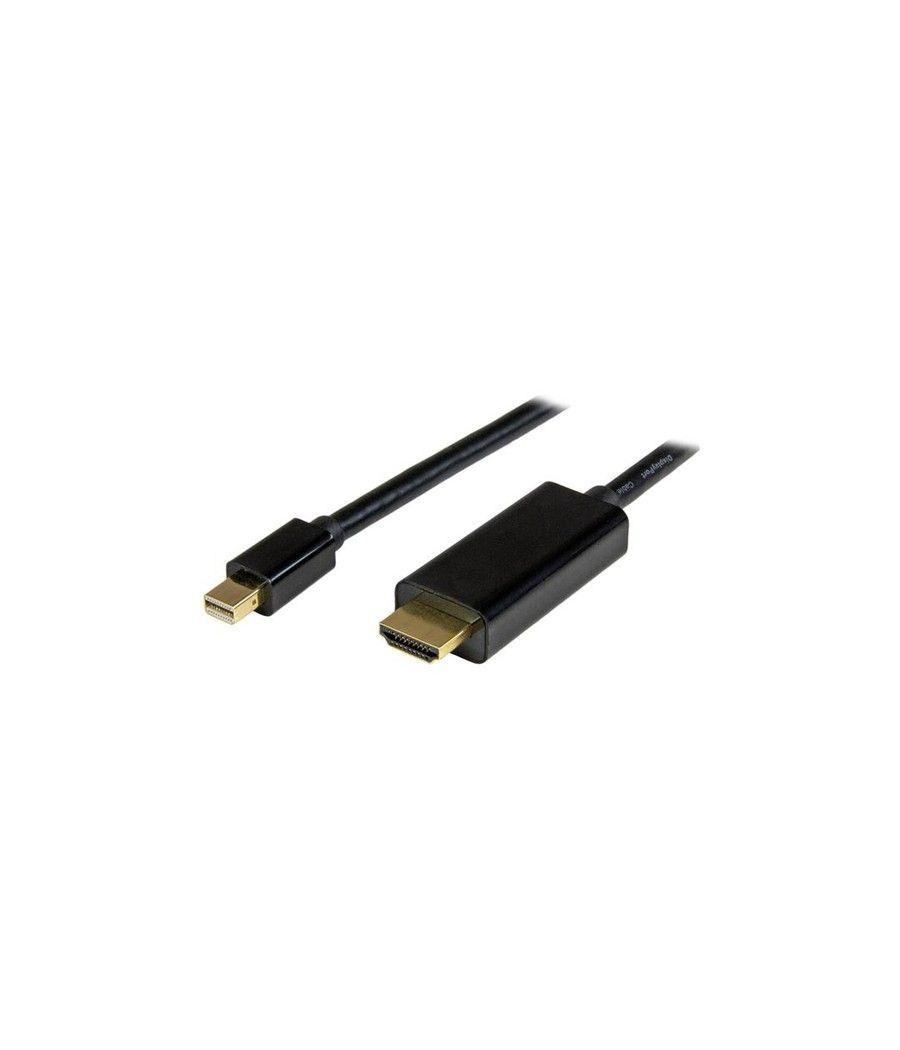 StarTech.com Cable Conversor Mini DisplayPort a HDMI de 1m - Color Negro - Ultra HD 4K - Imagen 1