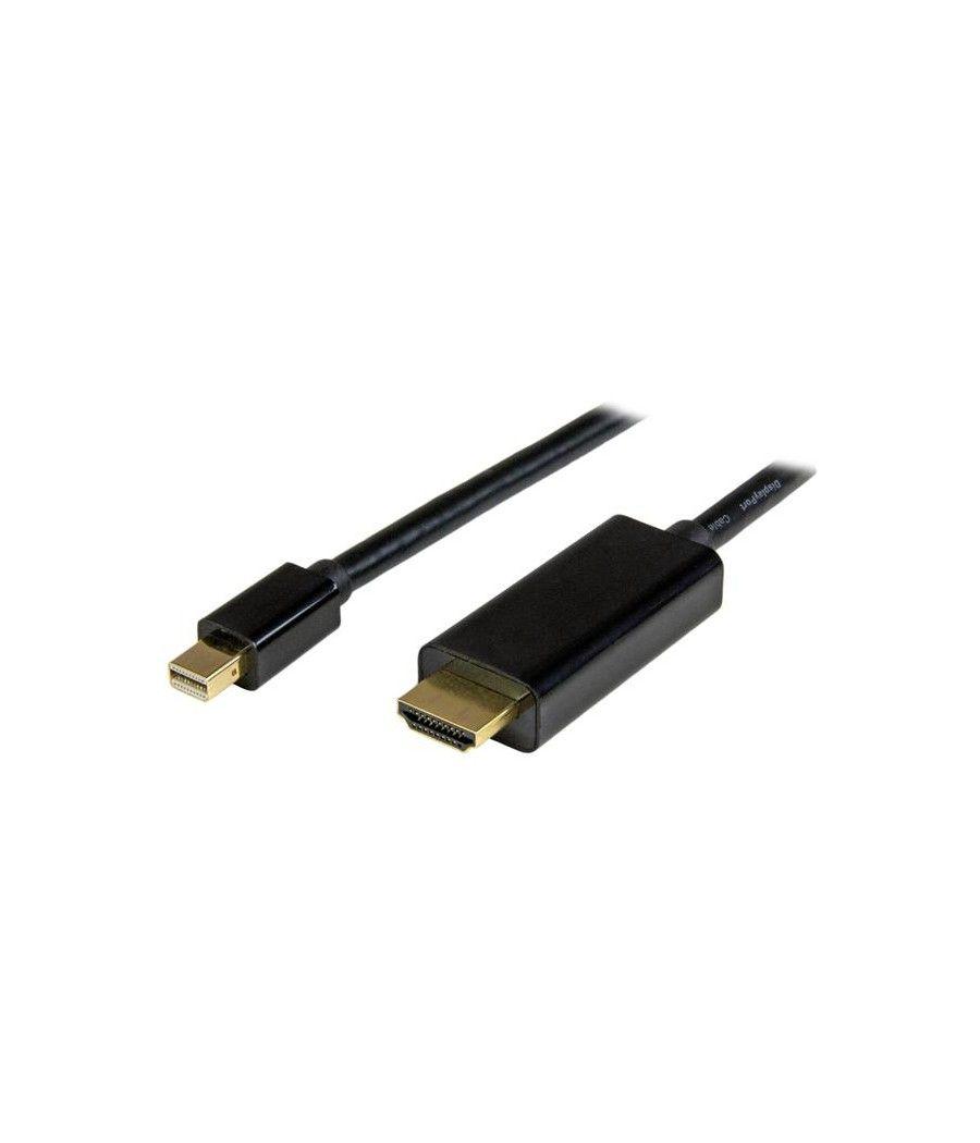 StarTech.com Cable Conversor Mini DisplayPort a HDMI de 1m - Color Negro - Ultra HD 4K - Imagen 2