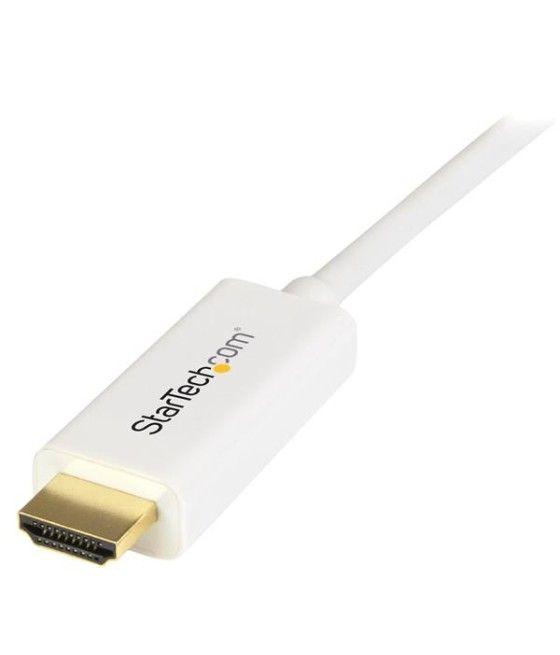 StarTech.com Cable Conversor Mini DisplayPort a HDMI de 1m - Color Blanco - Ultra HD 4K - Imagen 5