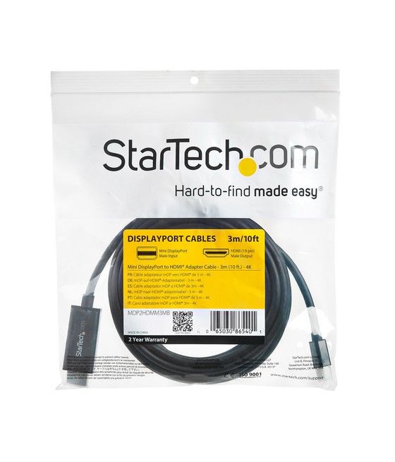 StarTech.com Cable Adaptador Mini DisplayPort a HDMI de 3m - 4K 30Hz - Imagen 5