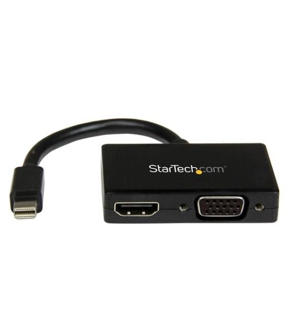 StarTech.com Adaptador Mini DP de Audio/Vídeo para Viajes - Conversor Mini DisplayPort a HDMI o VGA - 1920x1200 1080p