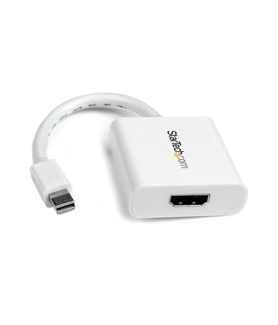 StarTech.com Adaptador Conversor de Vídeo Mini DisplayPort DP a HDMI - 1920x1200 - Pasivo - Blanco - Imagen 2