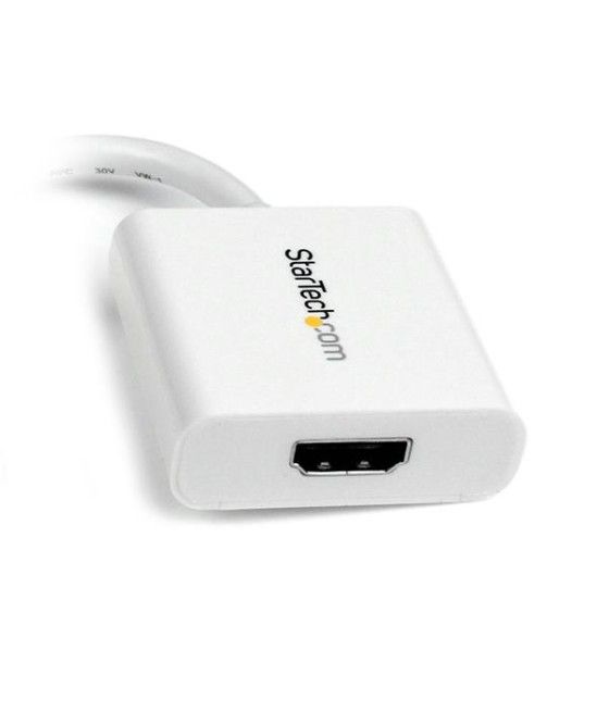 StarTech.com Adaptador Conversor de Vídeo Mini DisplayPort DP a HDMI - 1920x1200 - Pasivo - Blanco - Imagen 3