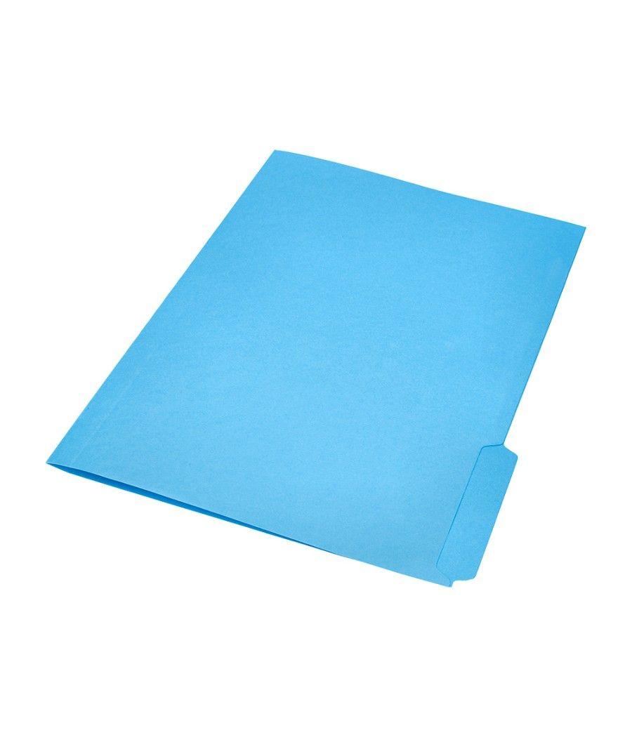 Subcarpeta cartulina liderpapel din a4 pestaña derecha 240g/m2 azul pack 50 unidades