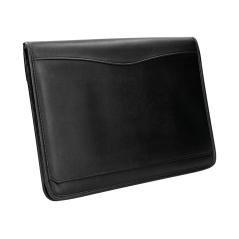 Carpeta portafolios cremallera con bolsa para movil y tarjetero color negro 260x355 mm