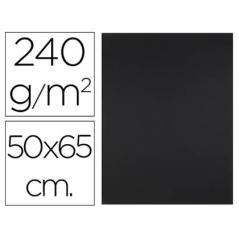 Cartulina liderpapel 50x65 cm 240g/m2 negro paquete de 25 unidades