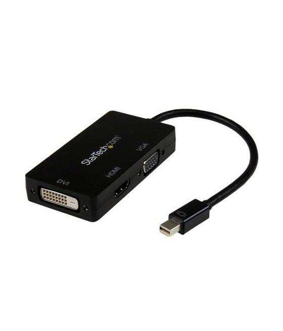 StarTech.com Adaptador Conversor de Mini DisplayPort a VGA DVI o HDMI - Convertidor A/V 3 en 1 para viajes - Imagen 1