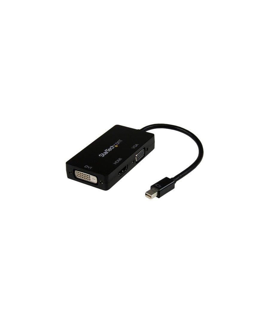 StarTech.com Adaptador Conversor de Mini DisplayPort a VGA DVI o HDMI - Convertidor A/V 3 en 1 para viajes - Imagen 1