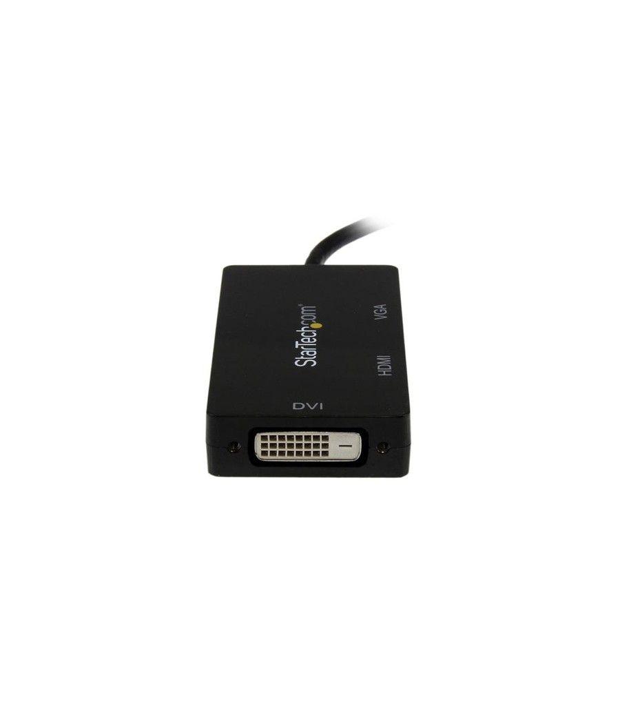 StarTech.com Adaptador Conversor de Mini DisplayPort a VGA DVI o HDMI - Convertidor A/V 3 en 1 para viajes - Imagen 2